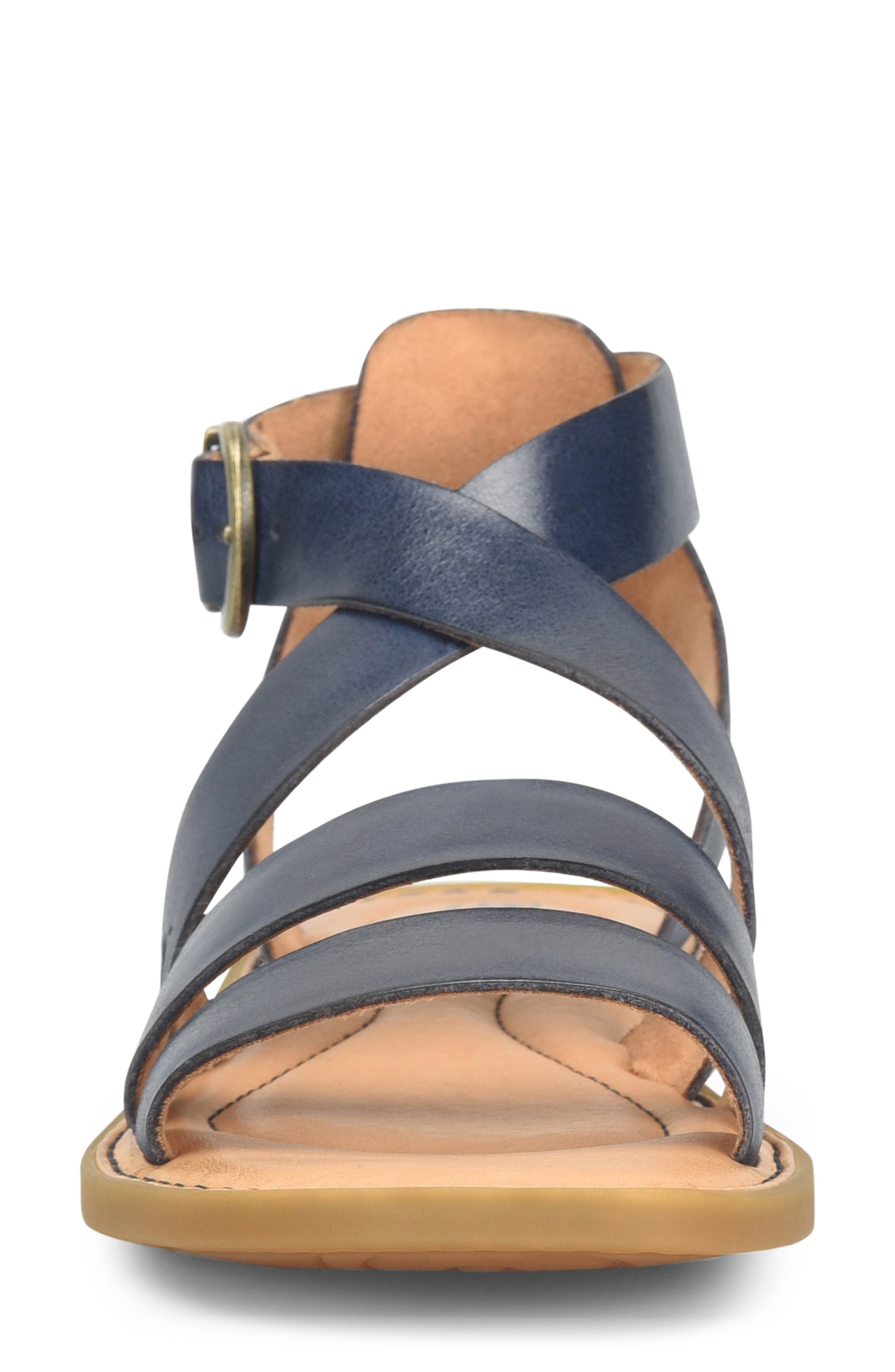 Imogen Ankle Strap Sandal, Alternate, color, NAVY LEATHER