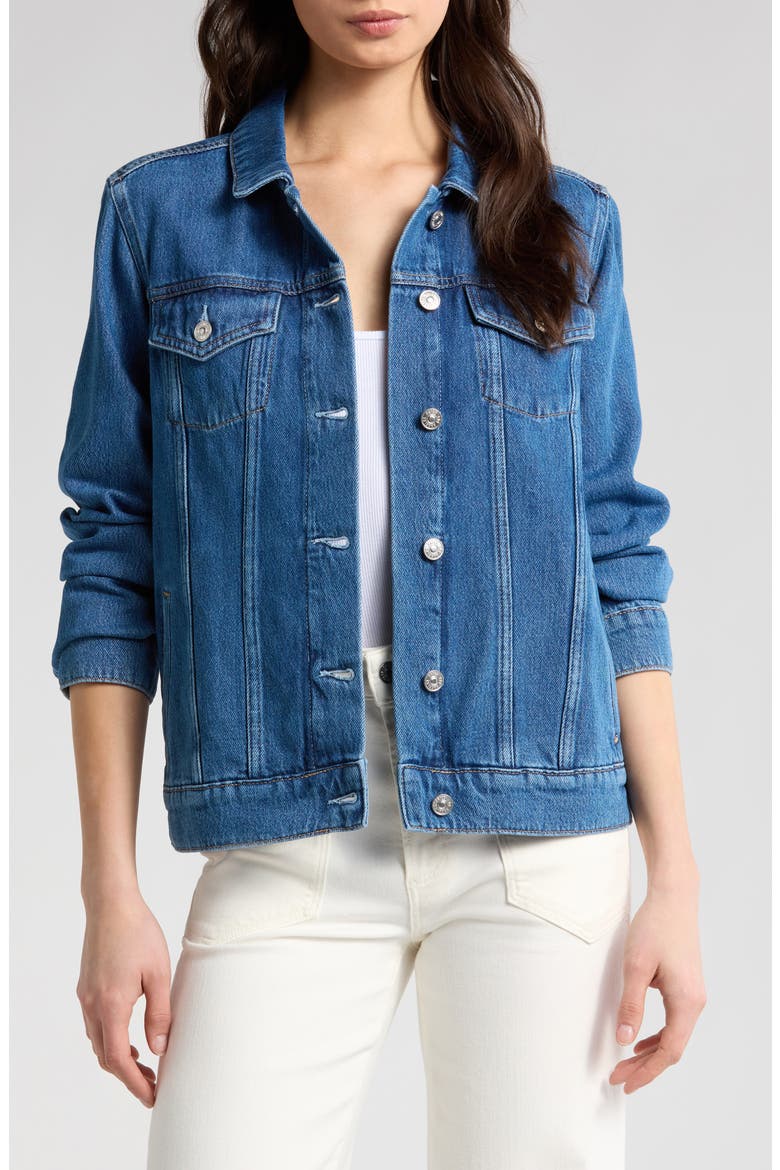 Rowan Denim Trucker Jacket, Main, color, BELLISIMO