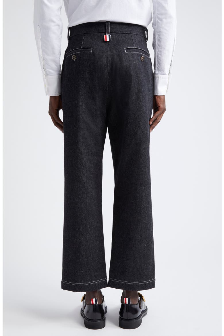 Unconstructed Straight Leg Jeans, Alternate, color, BLACK