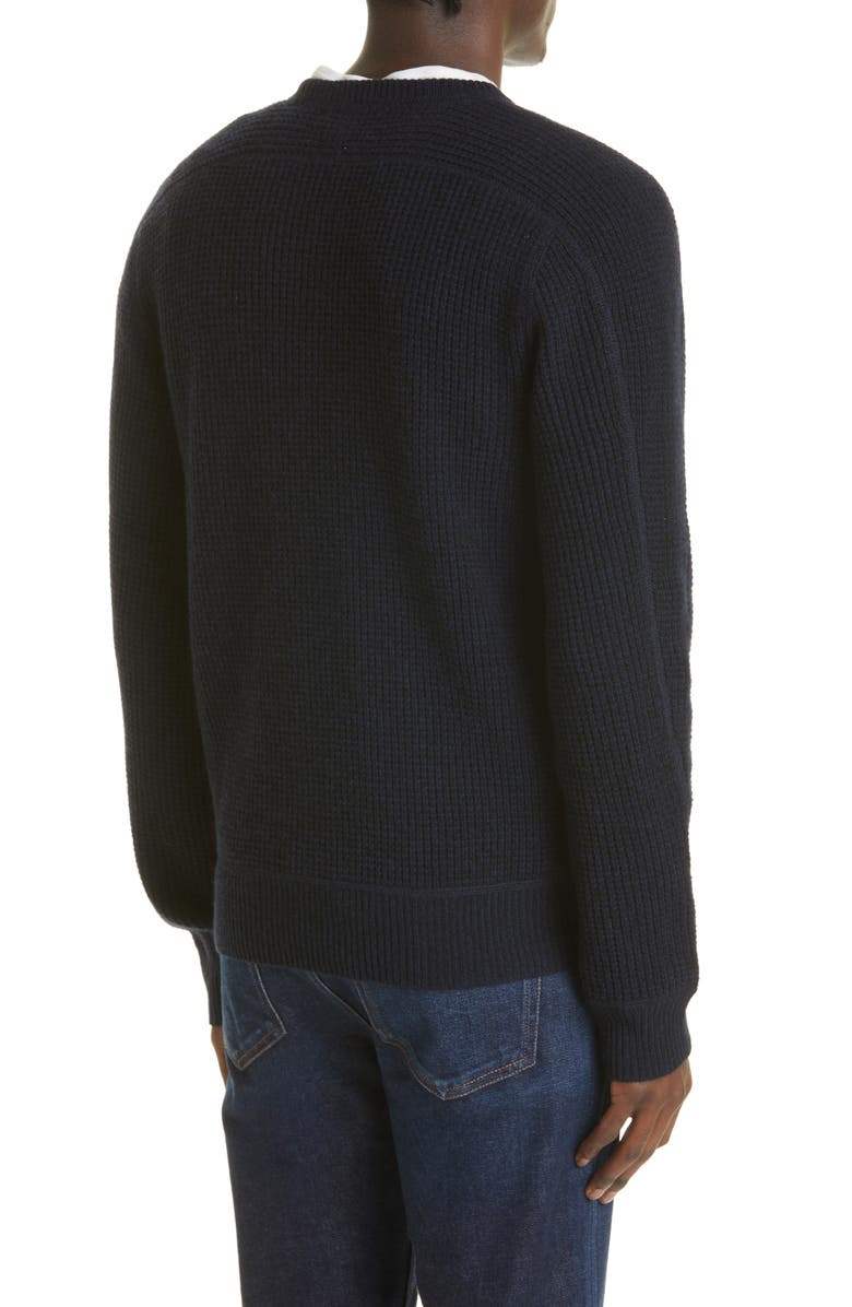 Double RL Men's Waffle Cashmere Crewneck Sweater, Alternate, color, 