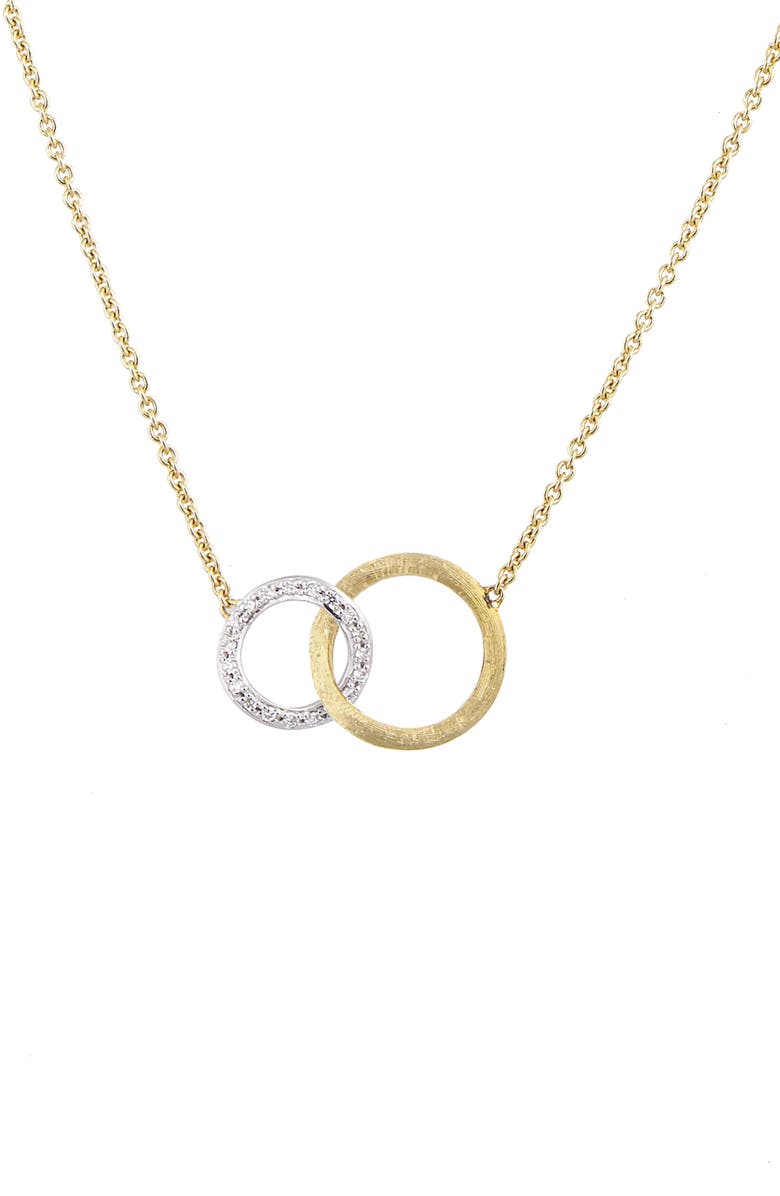 Marco Bicego Jaipur Interlock Pendant Necklace, Main, color, 18K Yellow Gold