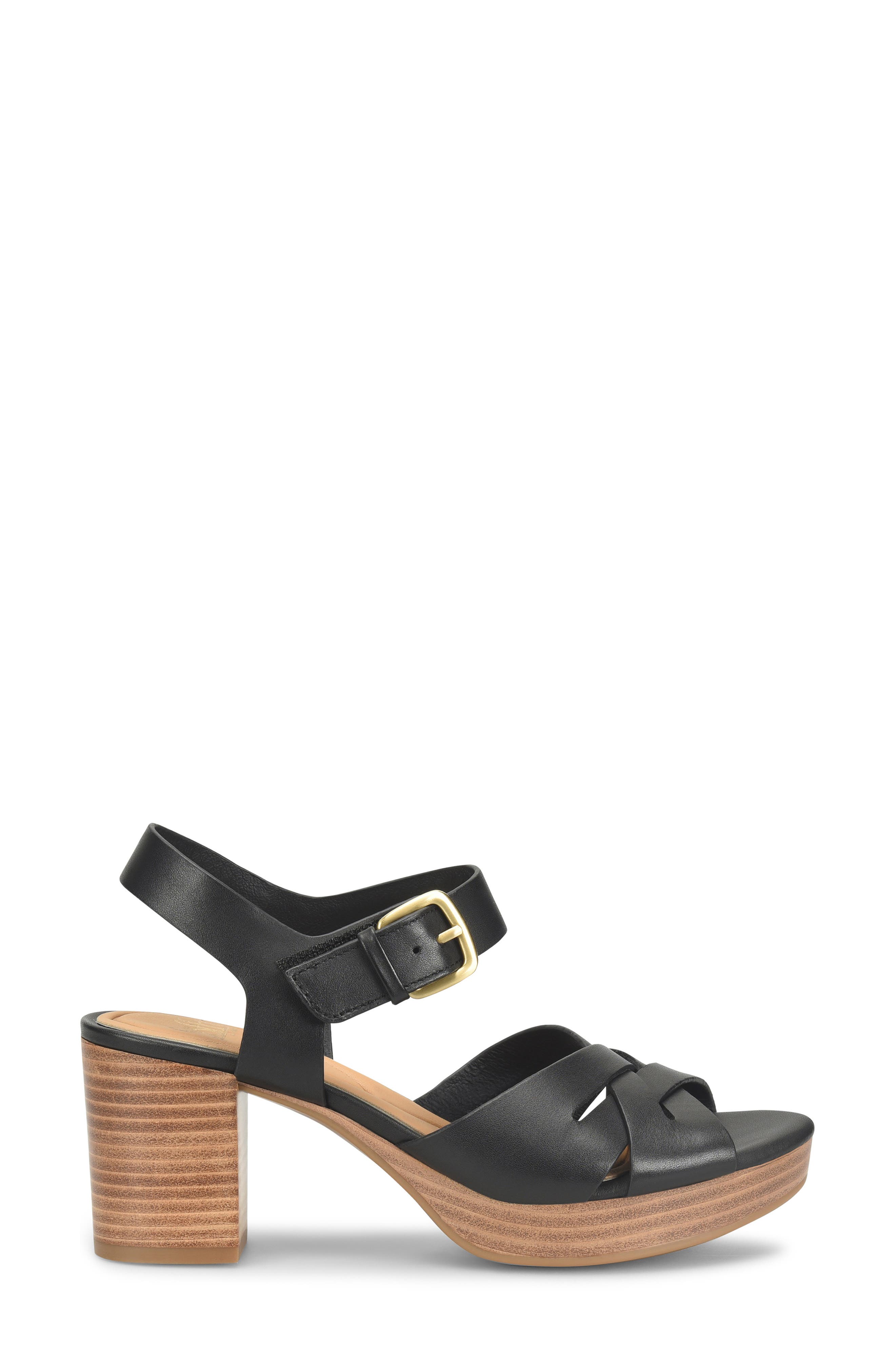 Söfft Lacie Sandal, Alternate, color, Black