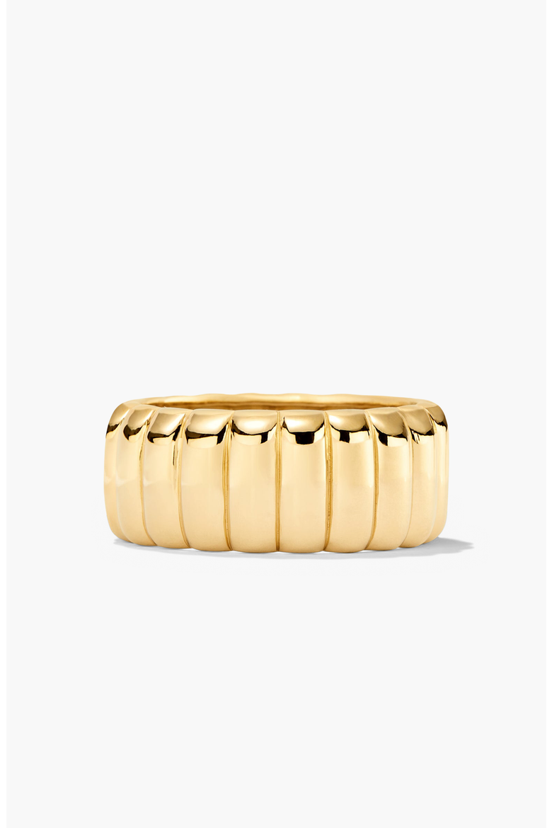 Bold Futed Ring, Alternate, color, Gold Vermeil