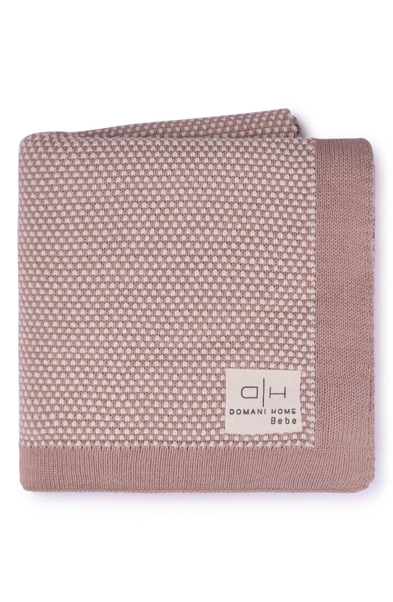 Domani Home Stipple Baby Blanket, Main, color, Pink