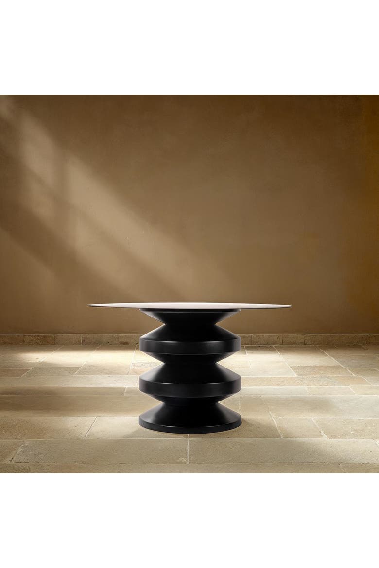 Accordion Coffee Table, Alternate, color, Black