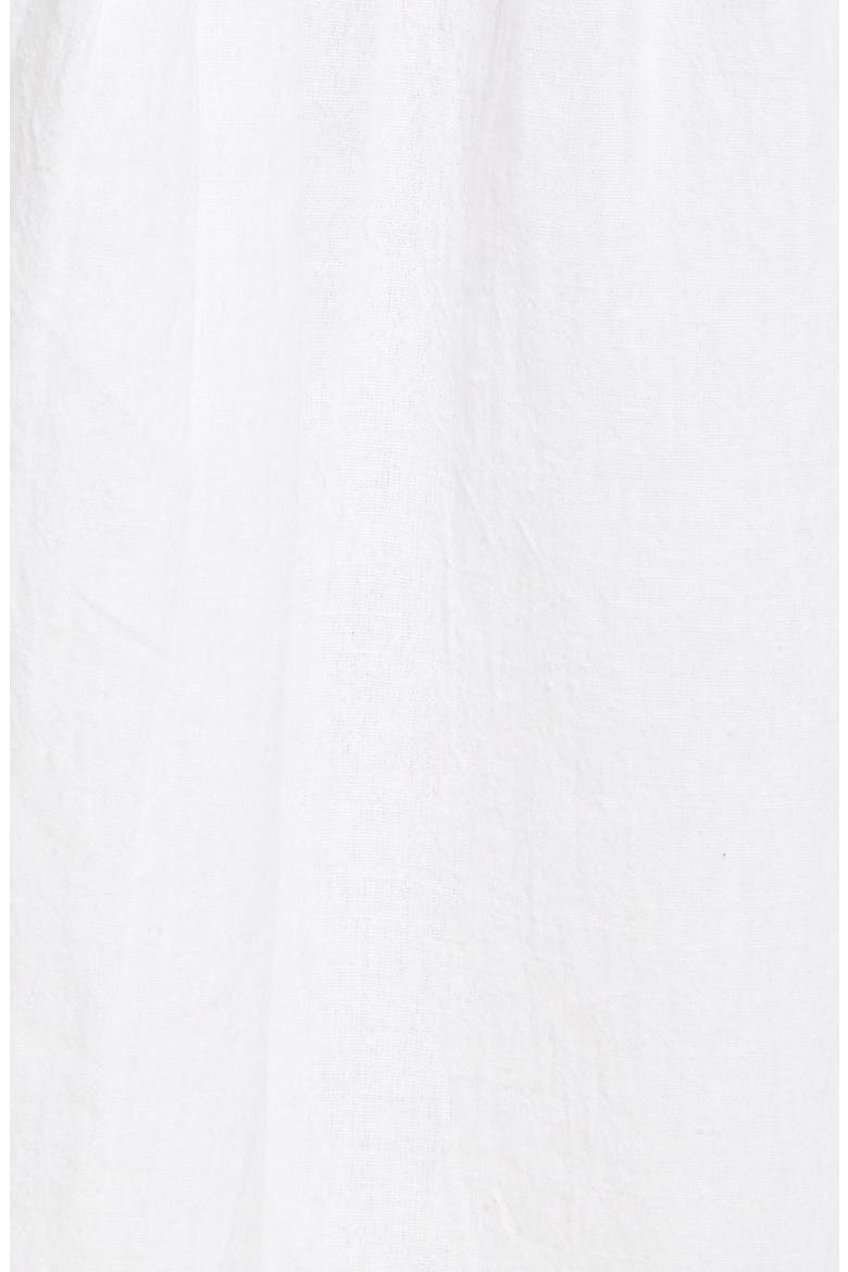 Bella Tiered Cotton Shirtdress, Alternate, color, WHITE