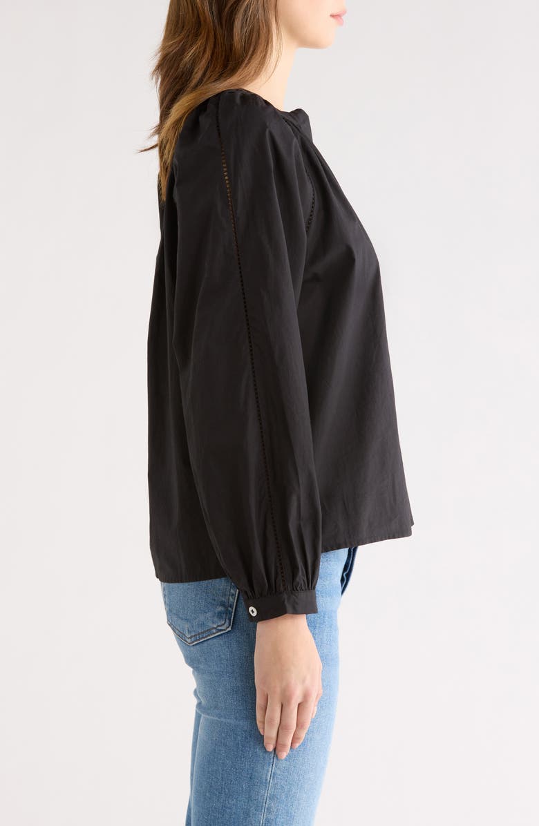 Rails Beas Button-Up Top, Alternate, color, Black