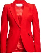 McQueen Alexander McQueen Leaf Crepe Jacket