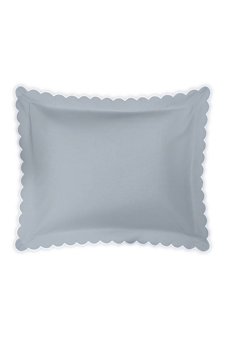Diamond Piqué Sham, Main, color, HAZY BLUE