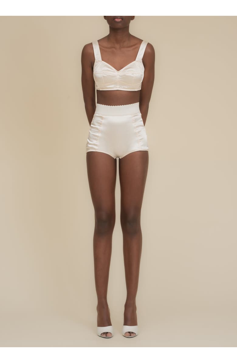 Contessa Mills Seraphim Satin Stretch-Fit Knickers, Alternate, color, Champagne