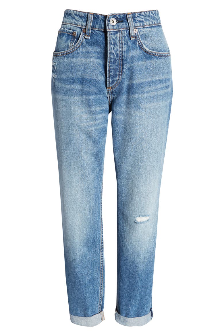 Rosa Distressed Boyfriend Jeans, Alternate, color, PEONYWHO