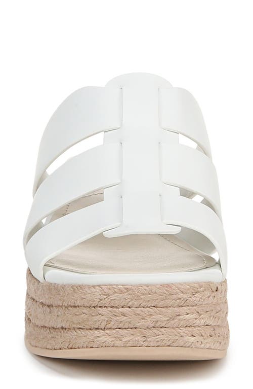 Franco Sarto Tevin Platform Wedge Sandal In Bright White Multi