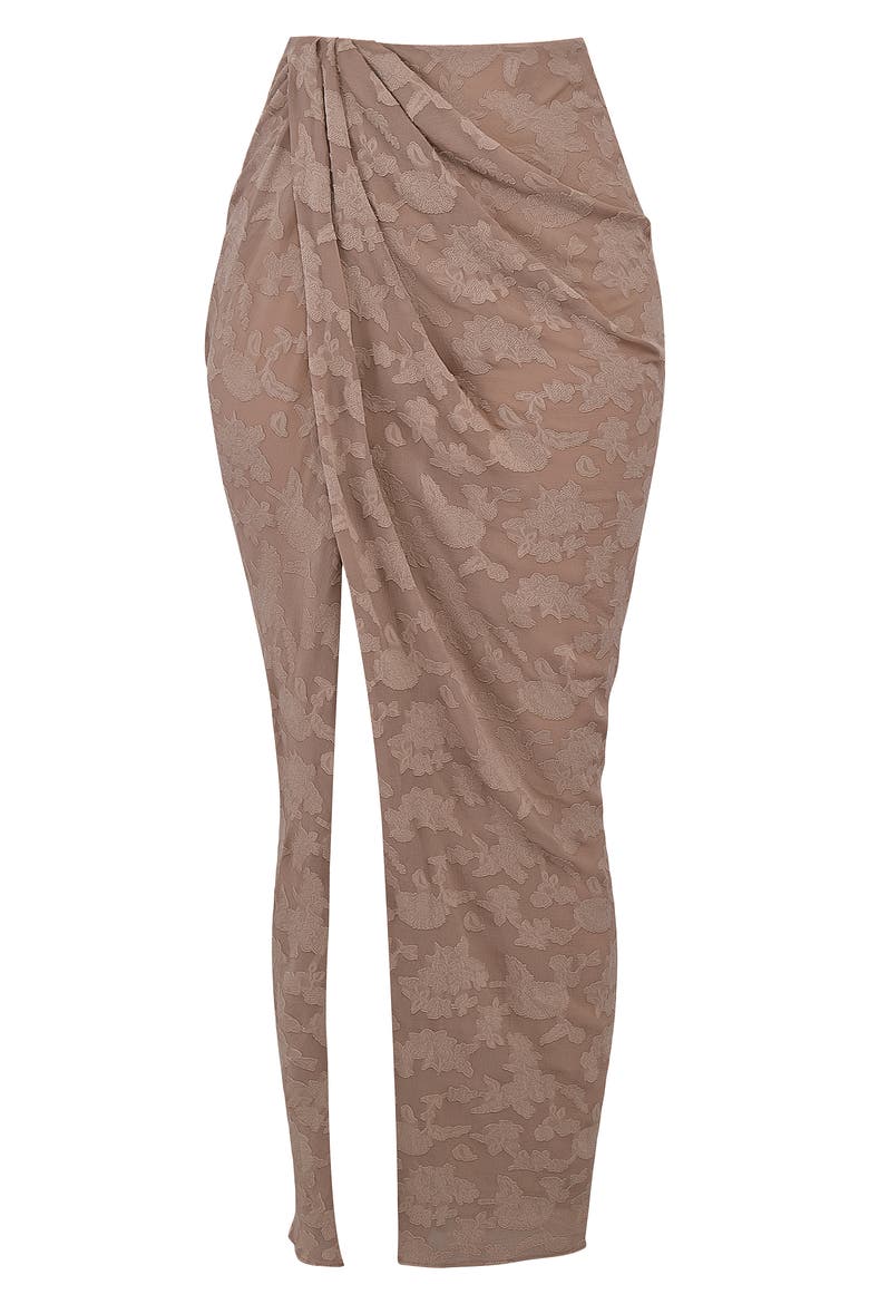 Vesper Gathered Side Slit Skirt, Alternate, color, VINTAGE CREAM
