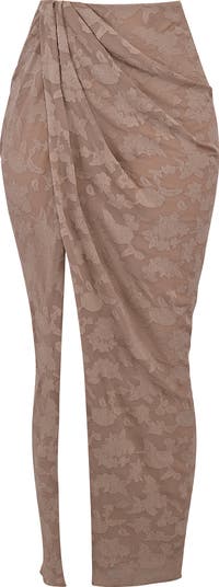 Vesper Gathered Side Slit Skirt