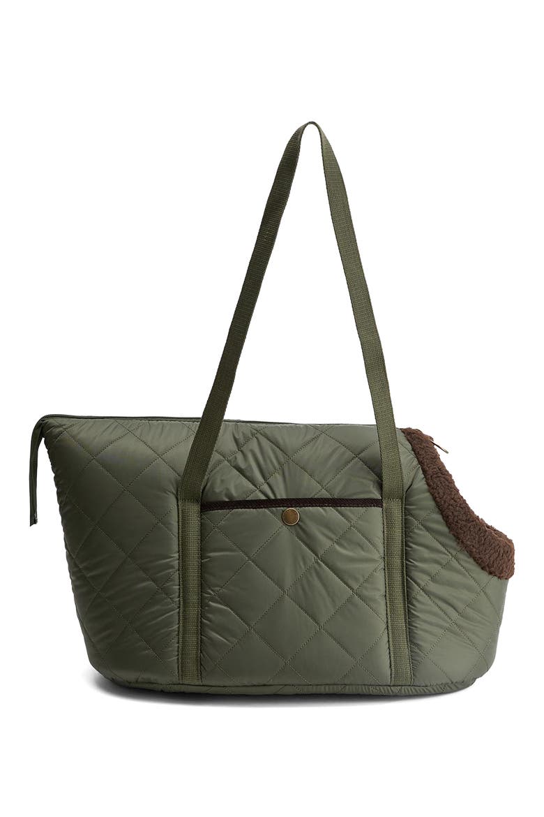 Quilted Pet Carrier, Alternate, color, OLIVE