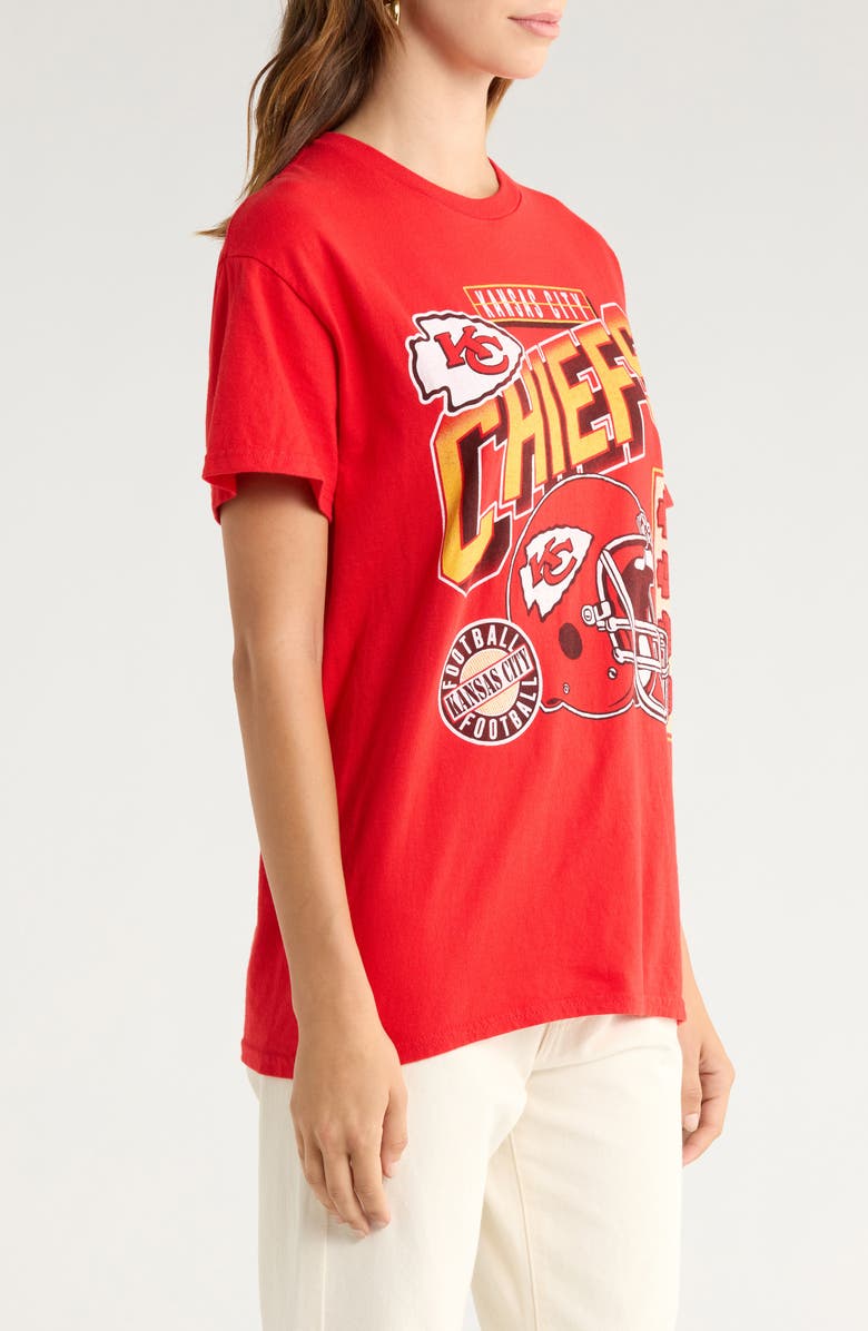 Junk Food Chiefs Checkdown Cotton Graphic T-Shirt, Alternate, color, Red