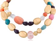JARDIN Chunky Layered Pebble Necklace