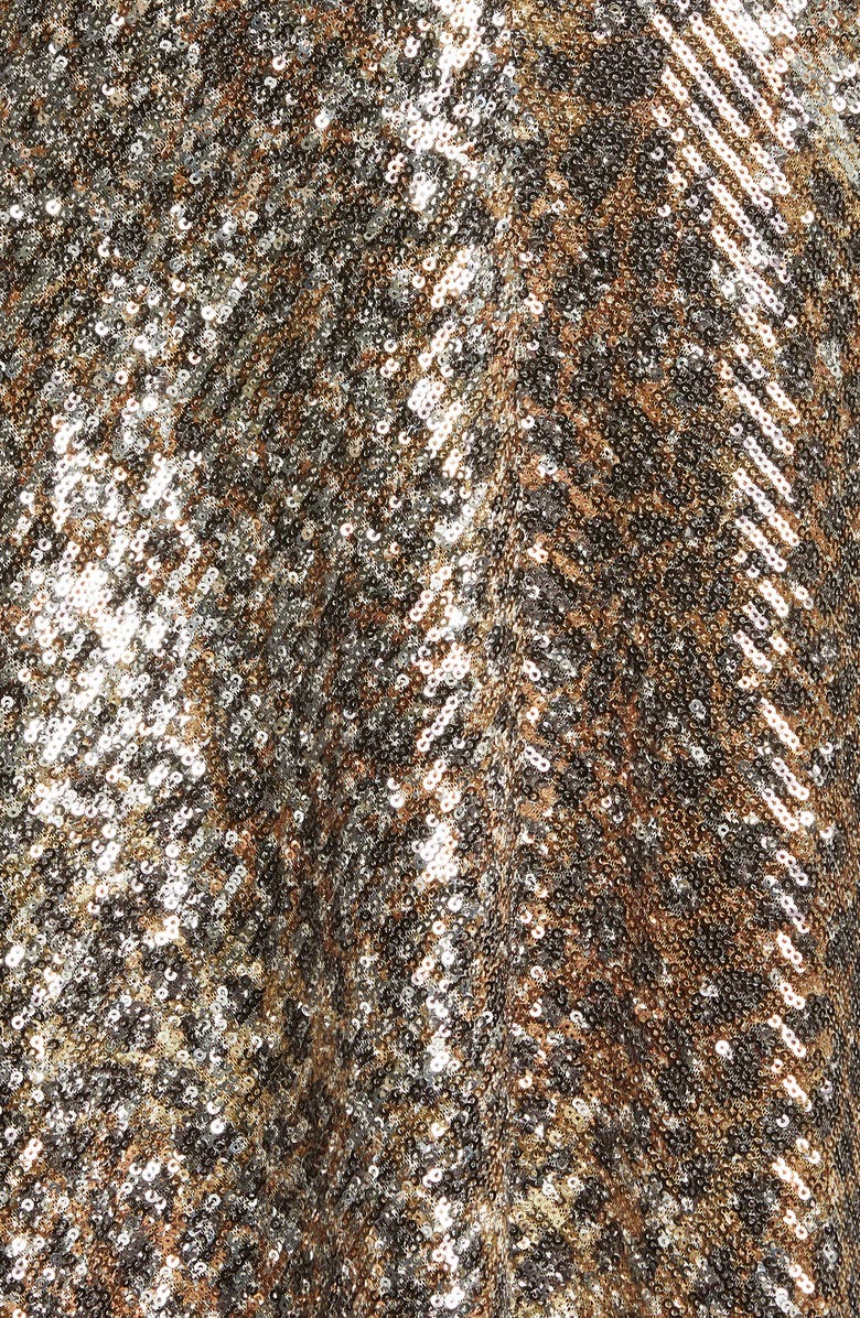 Simkhai Jonathan Simkhai Sutton Speckle Persian Cat Sequin Gown, Alternate, color, 