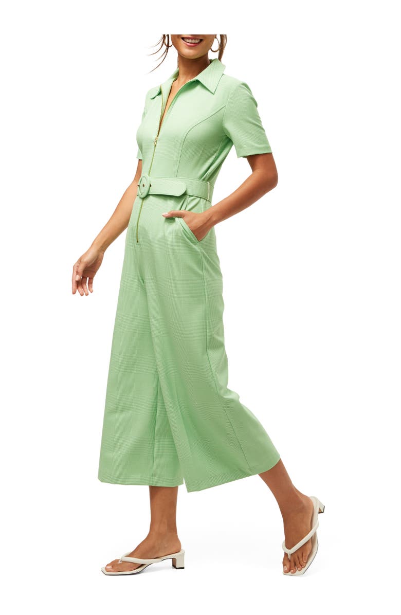 Trina Turk Jannise 3 Plaid Cropped Jumpsuit, Alternate, color, 