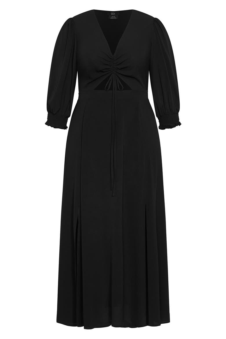Jolene Maxi Dress, Alternate, color, BLACK