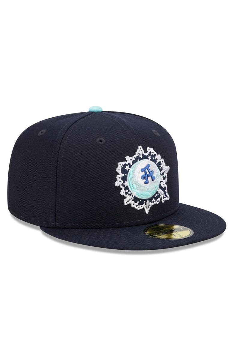 New Era Men's New Era Navy Asheville Tourists Marvel x Minor League 59FIFTY Fitted Hat, Alternate, color, Navy