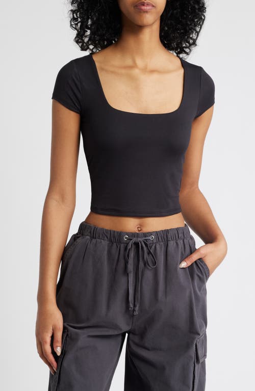 PacSun Fallon Neck T-Shirt in Anthracite 