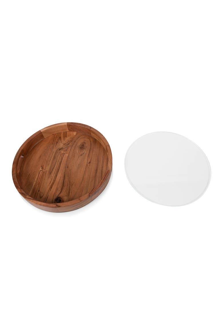 Barista Serving Tray, Alternate, color, BROWN