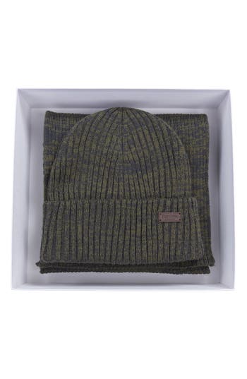 Barbour Crimdon Scarf & Beanie Set