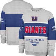 '47 Men's '47 Royal/Heather Gray New York Giants Blockfield Maximalist Sweatshirt