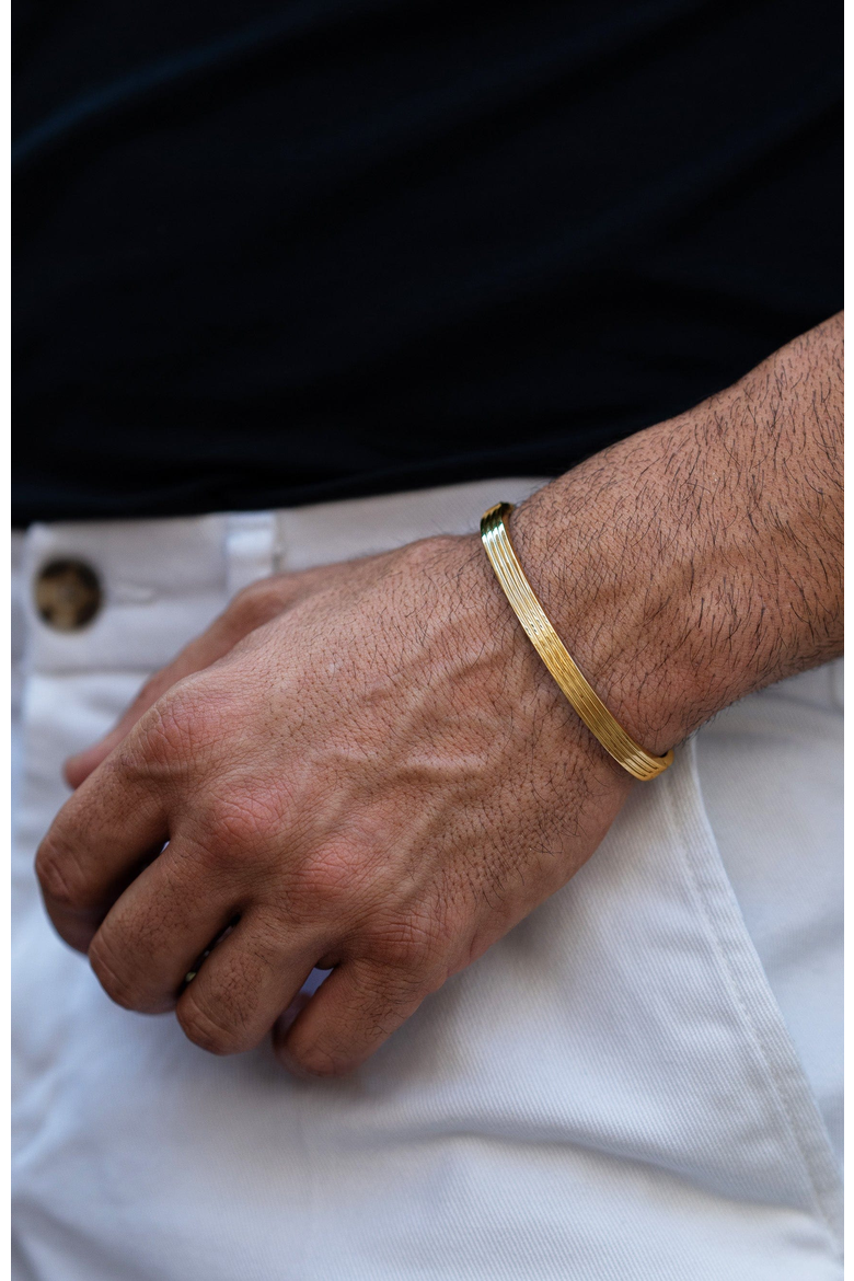 Gentleman Bangle, Alternate, color, Gold