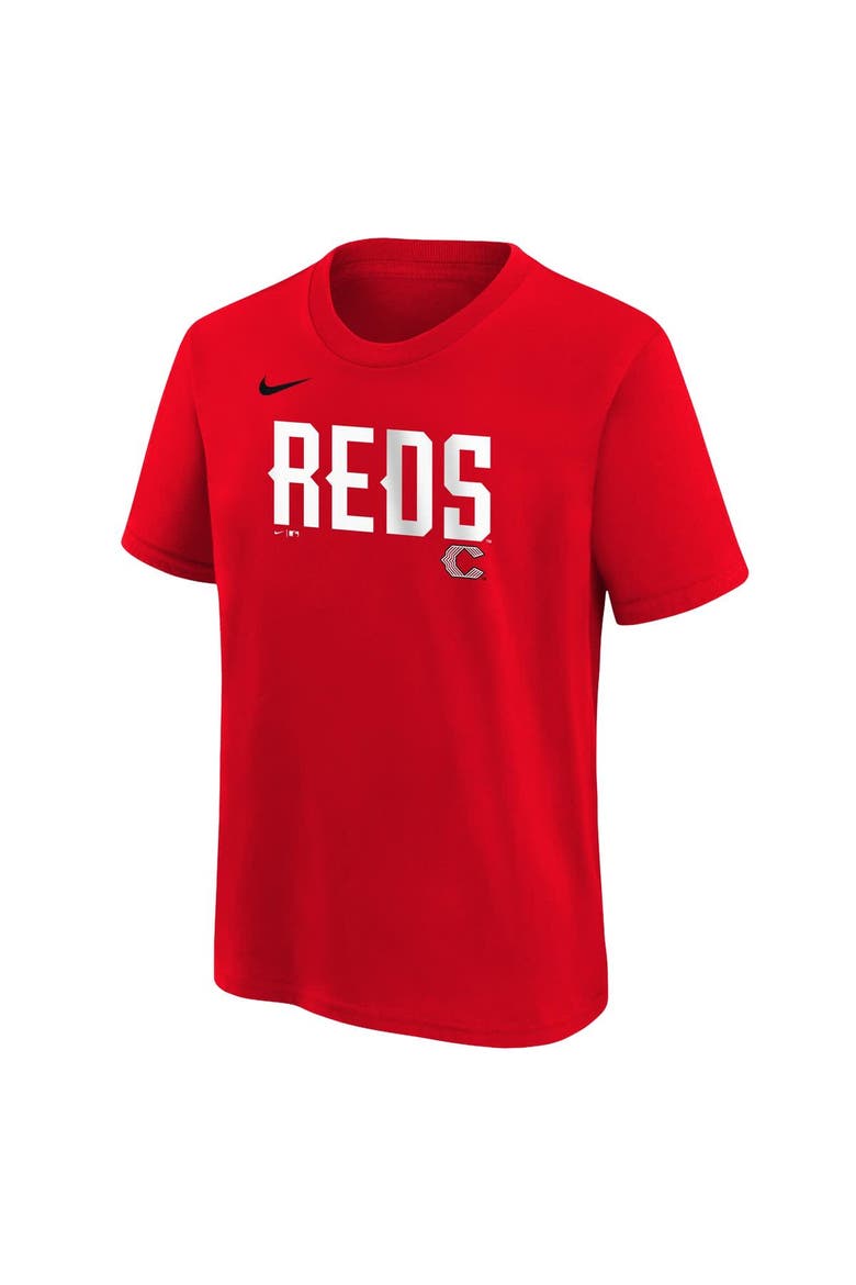 Youth Nike Red Cincinnati Reds 2026 City Connect Wordmark T-Shirt, Alternate, color, Red