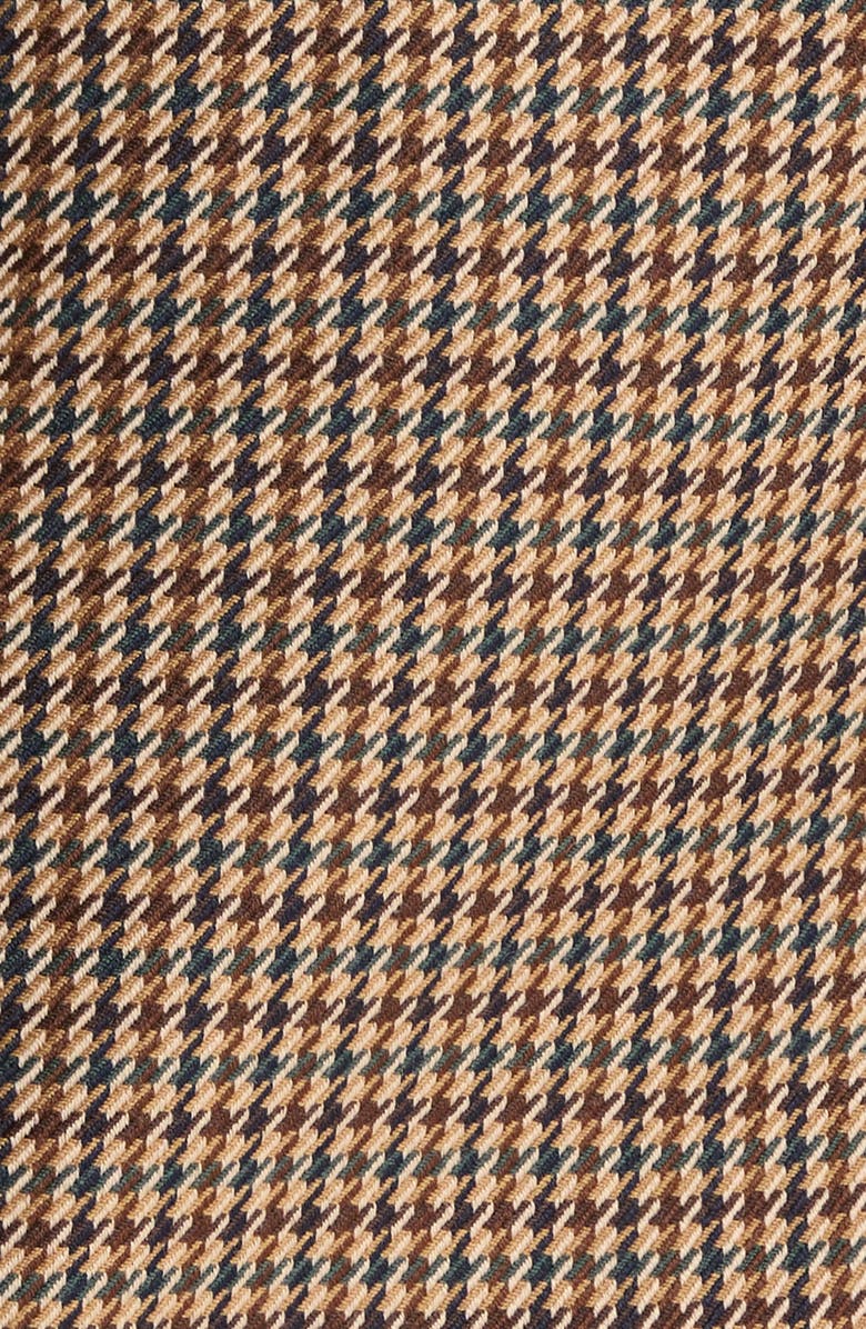 PAIGE Quentin Houndstooth Check Wool Blend Blazer, Alternate, color, Brown Multi