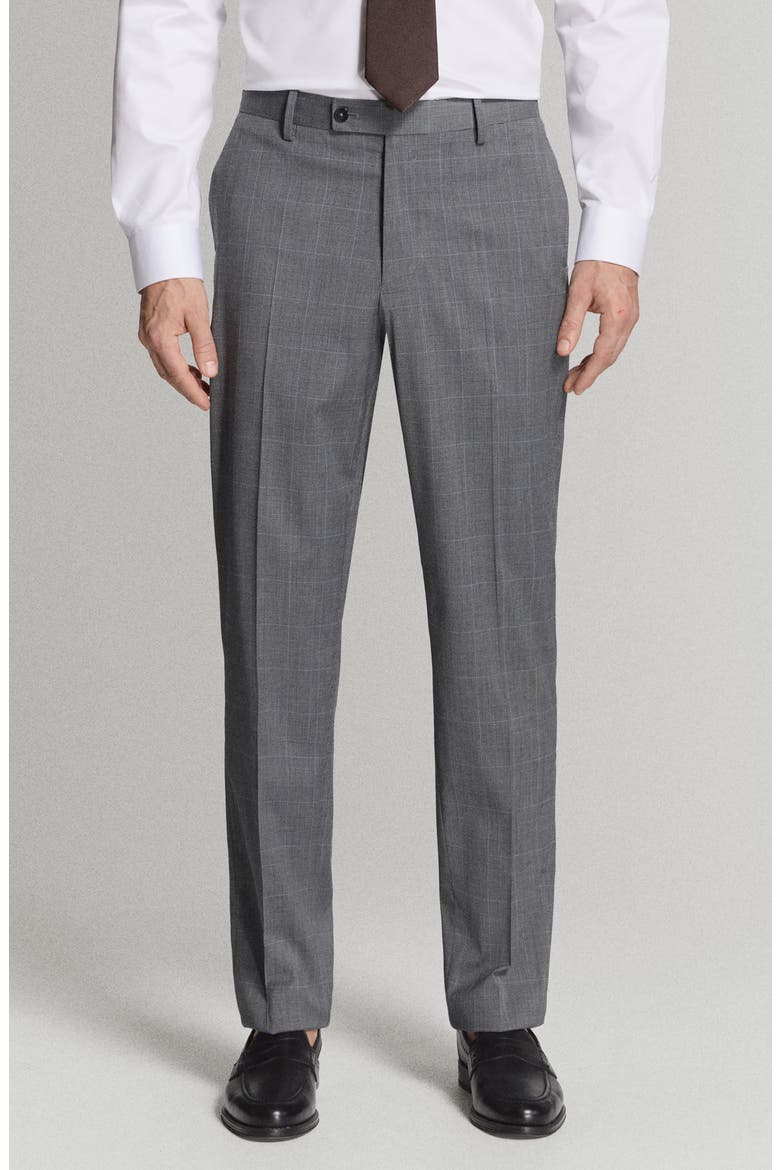 London Regular Fit Dress Pants, Main, color, GREY