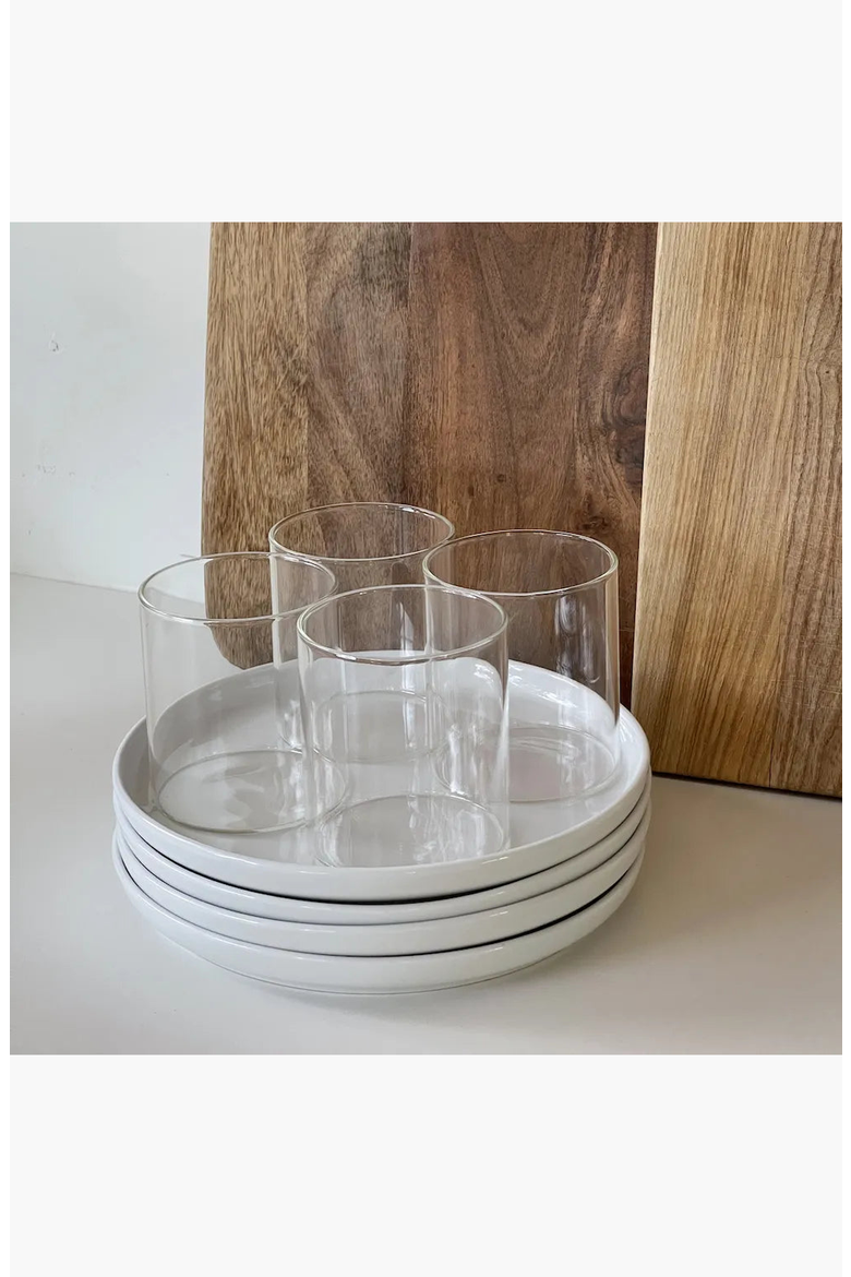 Ceramic Dinner Plates, Alternate, color, White