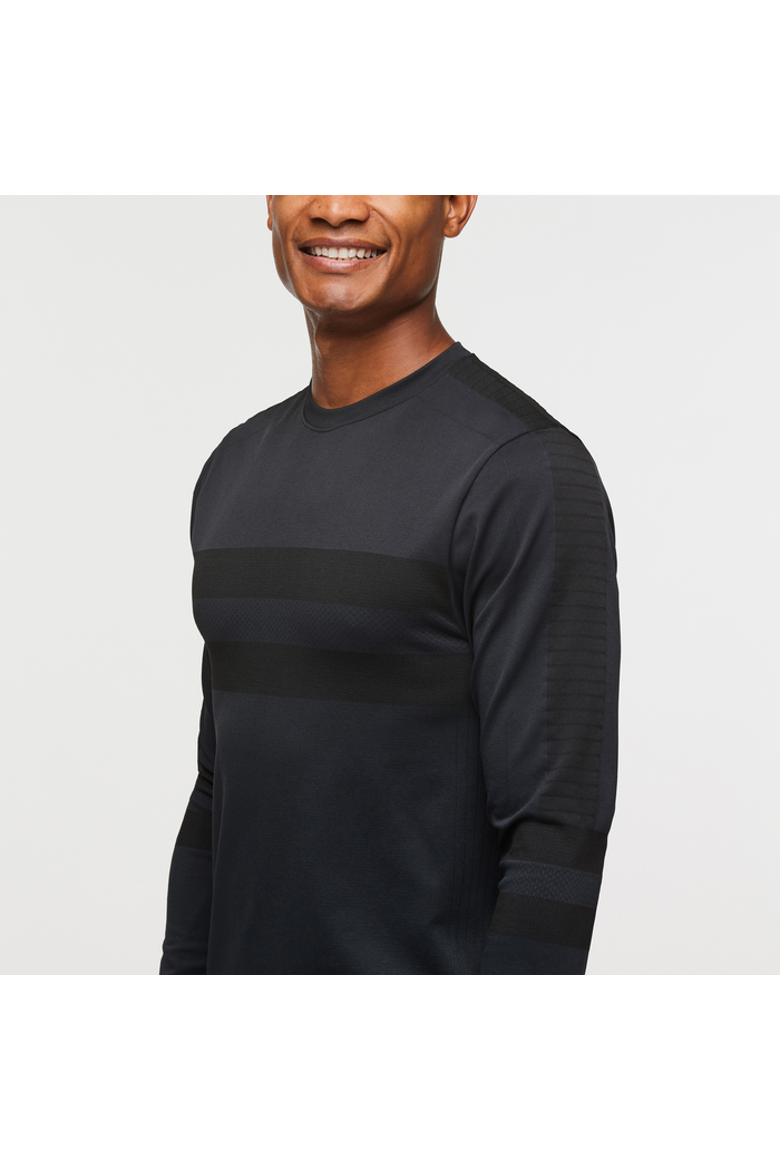 Debajo Seamless Baselayer Crew - Men's, Alternate, color, Cotopaxi Black
