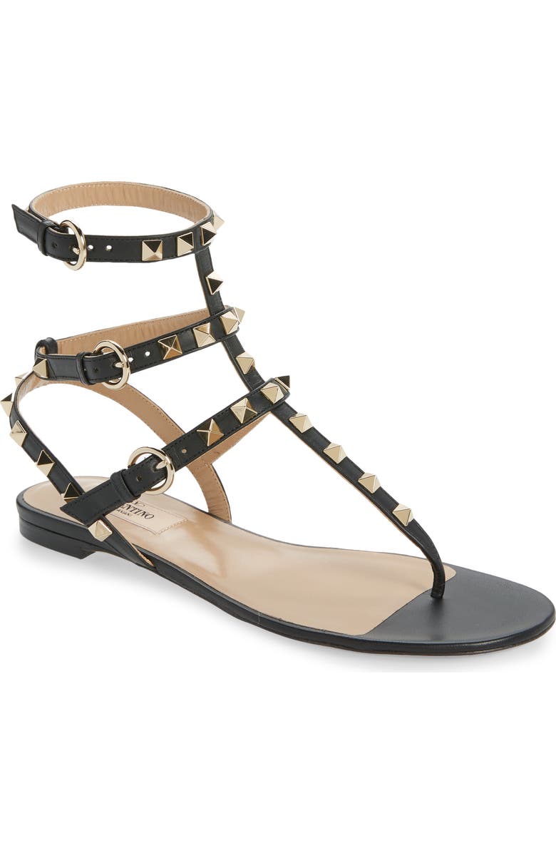 Valentino Garavani Rockstud Cage Sandal, Main, color,