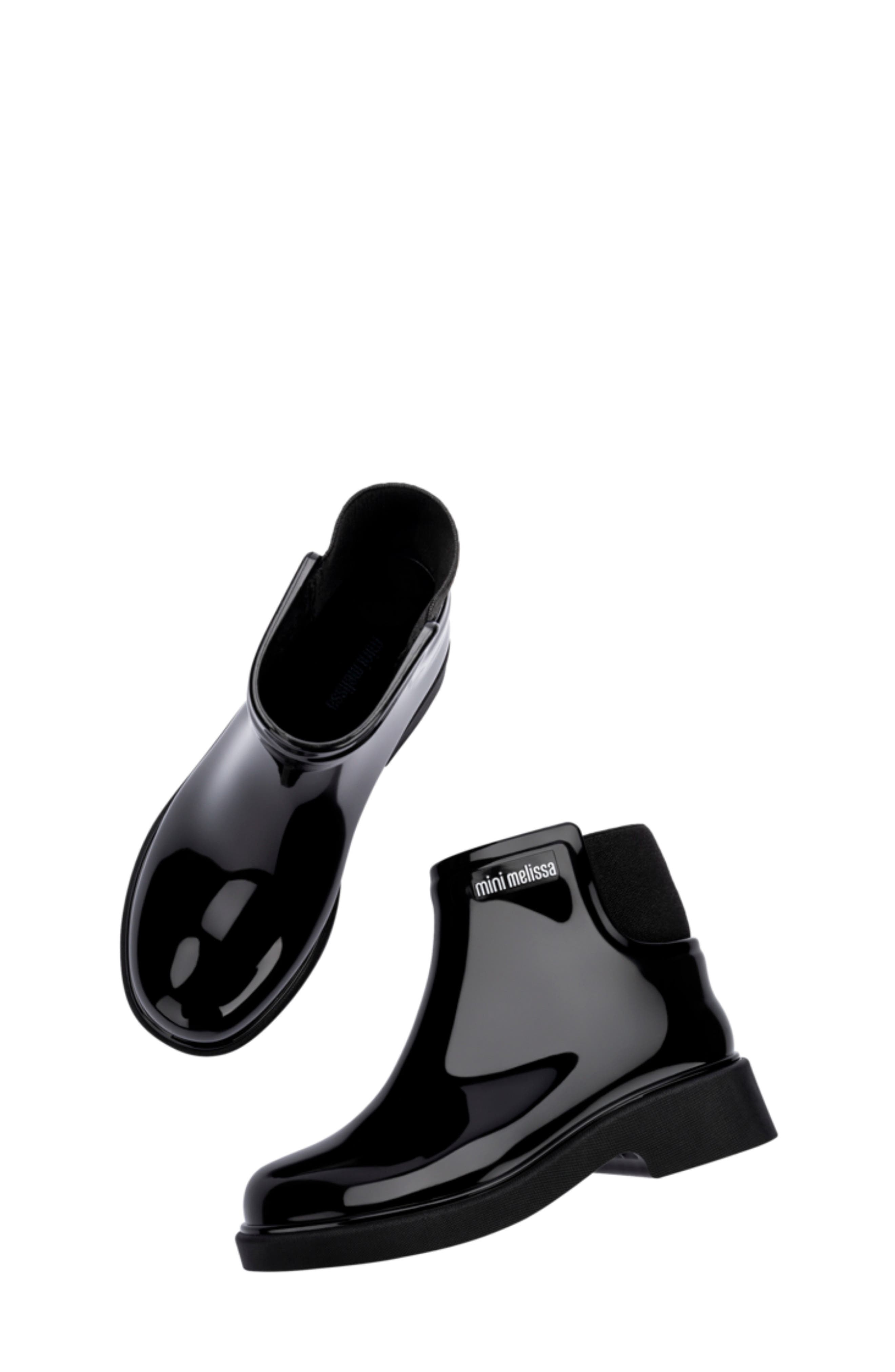 Mini Melissa Kids' Chelsea Boot, Alternate, color, Black