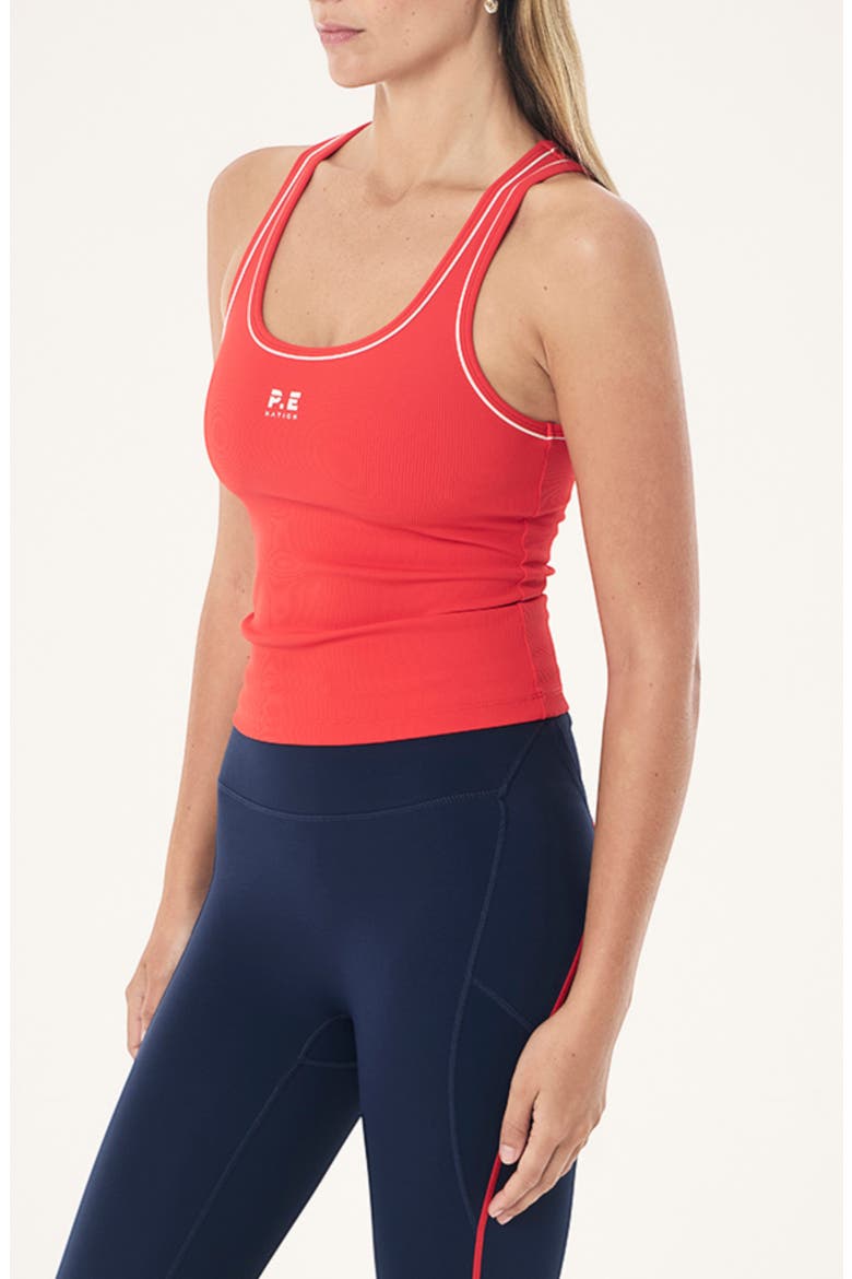 Nexus Rib Tank, Alternate, color, COLLEGE RED