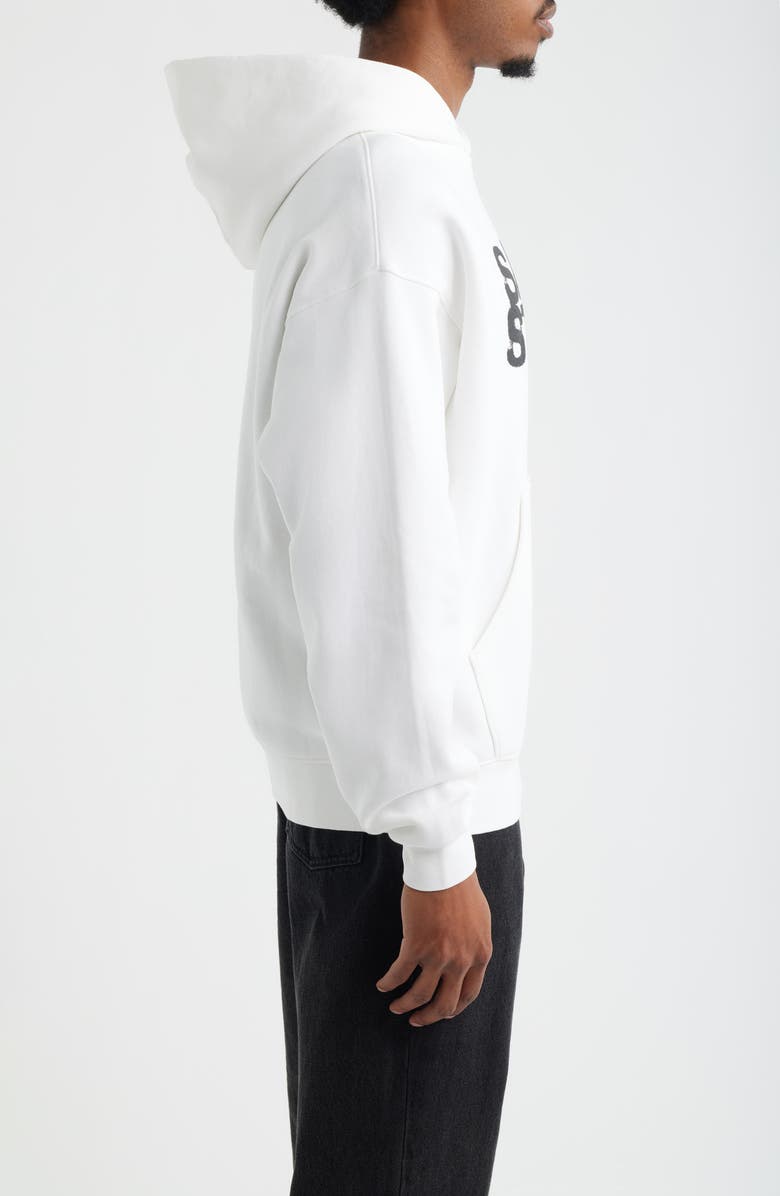 SANTO STUDIO Big Spray Graphic Cotton Hoodie, Alternate, color, White