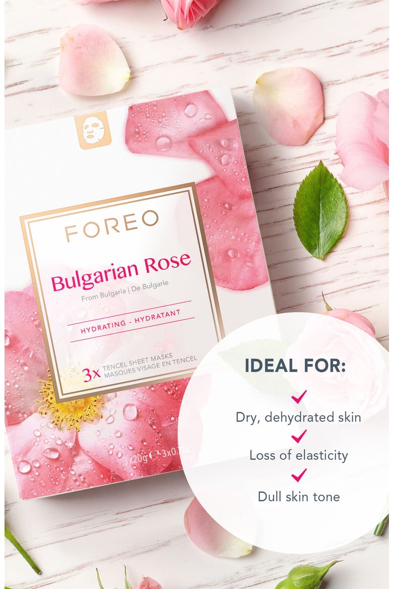 Farm To Face Sheet Mask - Bulgarian Rose x3, Alternate, color, N/A