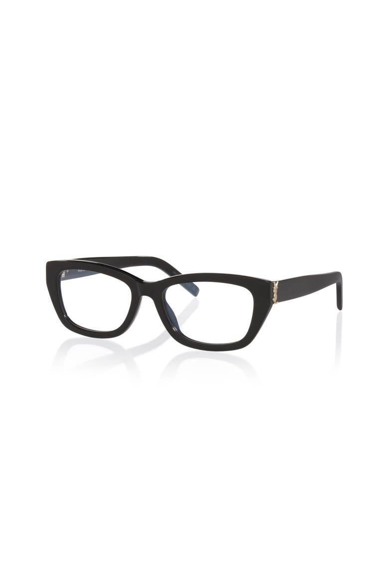 55mm Cat Eye optical glasses, Main, color, Black