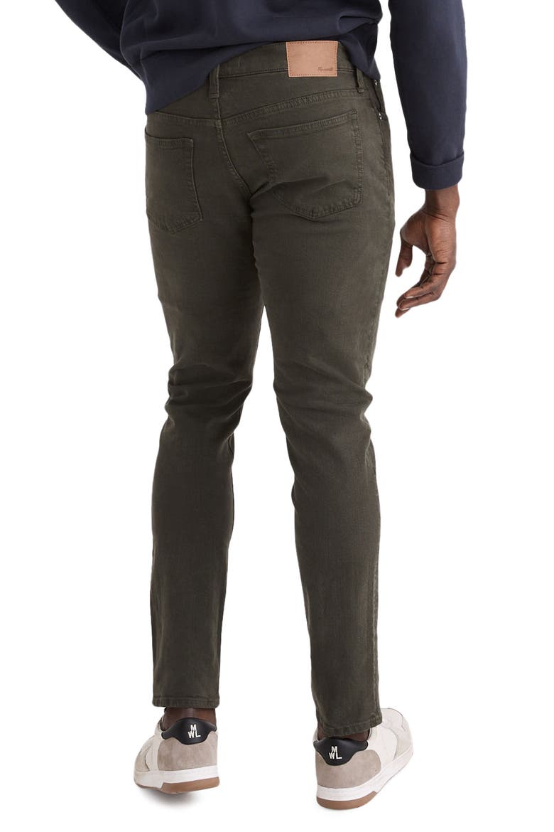 Men's Garment Dyed Athletic Slim Jeans, Alternate, color, DEEP GREEN
