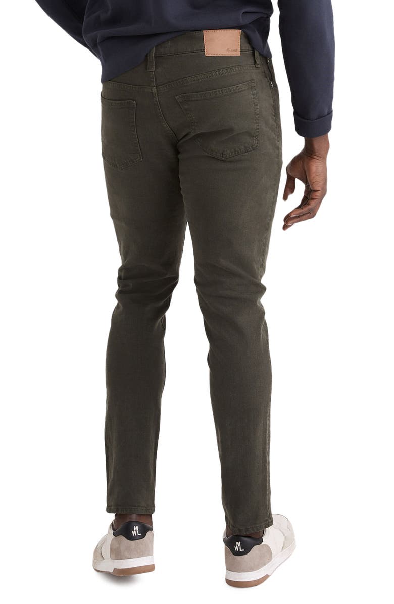 Madewell Men's Garment Dyed Athletic Slim Jeans, Alternate, color, Deep Green