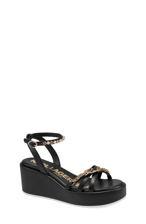 Clemons Ankle Strap Wedge Sandal (Women)