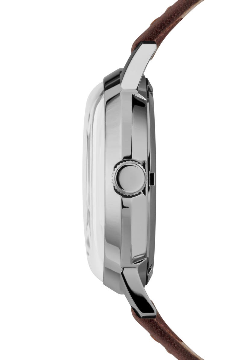 Timex<sup>®</sup> Marlin Automatic Leather Strap Watch, 40mm, Alternate, color, 