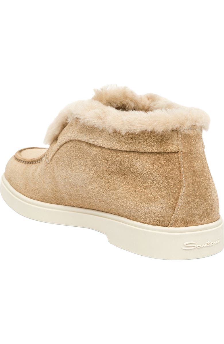 Santoni Women's suede desert boot, Alternate, color, Brown