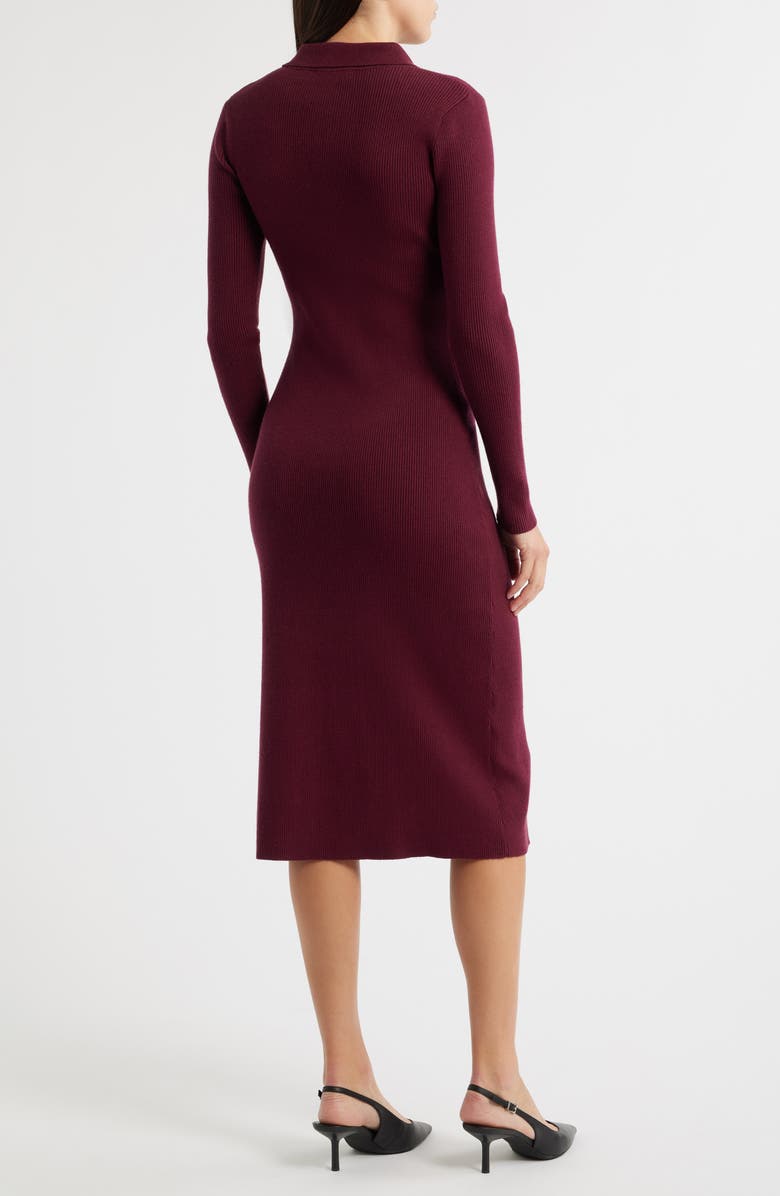 Elie Tahari The Kelsey Long Sleeve Midi Dress, Alternate, color,