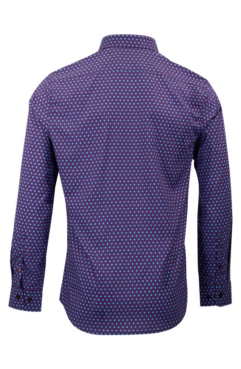 Lords of Harlech Mitchell Button-Up Shirt, Alternate, color, Purple