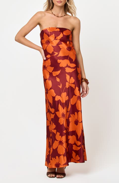 Spring in Love Strapless Dress