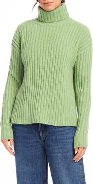 FIFTEEN TWENTY Claudia Rib Turtleneck Sweater